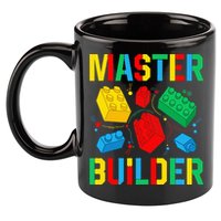 Master Builder Building Blocks Brick Toy Master Builder 11oz C Handle Ceramic Mug