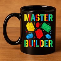 Master Builder Building Blocks Brick Toy Master Builder 11oz C Handle Ceramic Mug