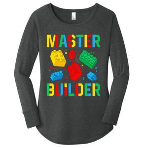 Master Builder Building Blocks Brick Toy Master Builder Women's Perfect Tri Tunic Long Sleeve Shirt