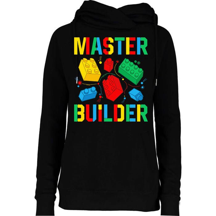 Master Builder Building Blocks Brick Toy Master Builder Womens Funnel Neck Pullover Hood