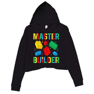 Master Builder Building Blocks Brick Toy Master Builder Crop Fleece Hoodie