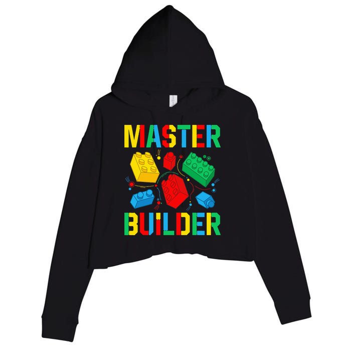 Master Builder Building Blocks Brick Toy Master Builder Crop Fleece Hoodie