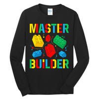 Master Builder Building Blocks Brick Toy Master Builder Tall Long Sleeve T-Shirt