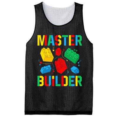Master Builder Building Blocks Brick Toy Master Builder Mesh Reversible Basketball Jersey Tank