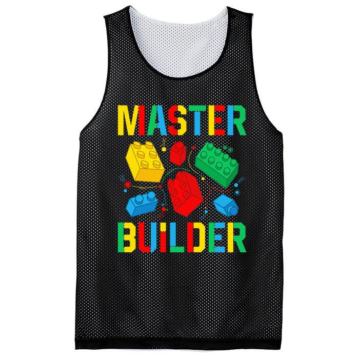 Master Builder Building Blocks Brick Toy Master Builder Mesh Reversible Basketball Jersey Tank