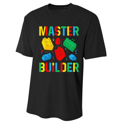 Master Builder Building Blocks Brick Toy Master Builder Performance Sprint T-Shirt