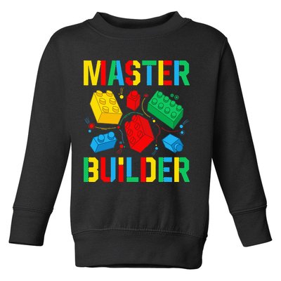 Master Builder Building Blocks Brick Toy Master Builder Toddler Sweatshirt