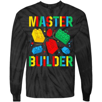 Master Builder Building Blocks Brick Toy Master Builder Tie-Dye Long Sleeve Shirt
