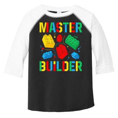 Master Builder Building Blocks Brick Toy Master Builder Toddler Fine Jersey T-Shirt