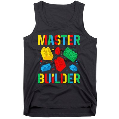 Master Builder Building Blocks Brick Toy Master Builder Tank Top