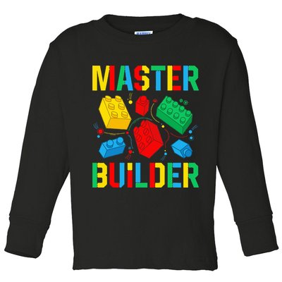 Master Builder Building Blocks Brick Toy Master Builder Toddler Long Sleeve Shirt