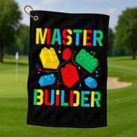 Master Builder Building Blocks Brick Toy Master Builder Golf Towel