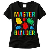 Master Builder Building Blocks Brick Toy Master Builder Womens T-Shirt