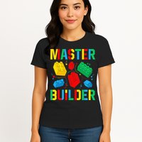 Master Builder Building Blocks Brick Toy Master Builder Womens T-Shirt