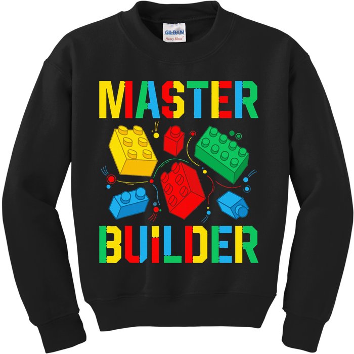 Master Builder Building Blocks Brick Toy Master Builder Kids Sweatshirt