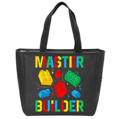 Master Builder Building Blocks Brick Toy Master Builder Zip Tote Bag