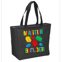 Master Builder Building Blocks Brick Toy Master Builder Zip Tote Bag