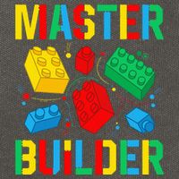 Master Builder Building Blocks Brick Toy Master Builder Cotton Canvas Backpack