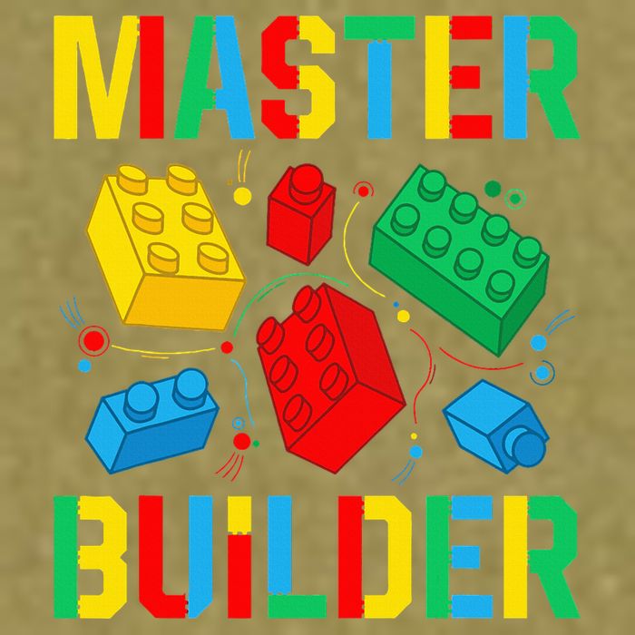 Master Builder Building Blocks Brick Toy Master Builder Garment-Dyed Women's Muscle Tee