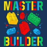 Master Builder Building Blocks Brick Toy Master Builder Infant Baby Jersey Bodysuit