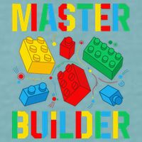 Master Builder Building Blocks Brick Toy Master Builder Sueded Cloud Jersey T-Shirt