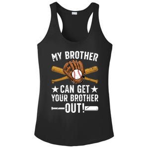 My Brother Baseball Brother Baseball PlayerS Brother Gift Ladies PosiCharge Competitor Racerback Tank