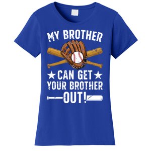 My Brother Baseball Brother Baseball PlayerS Brother Gift Women's T-Shirt