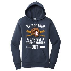 My Brother Baseball Brother Baseball PlayerS Brother Gift Women's Pullover Hoodie