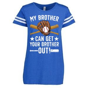 My Brother Baseball Brother Baseball PlayerS Brother Gift Enza Ladies Jersey Football T-Shirt