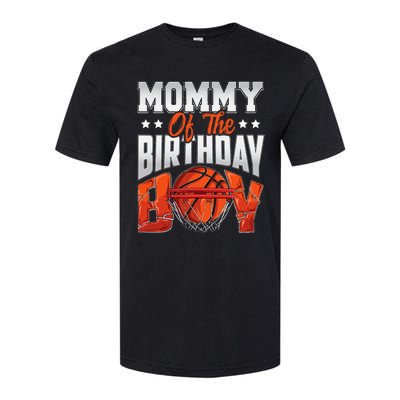 Mommy Basketball Birthday Family Baller Bday Party Softstyle® CVC T-Shirt