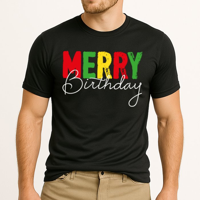Merry Birthday Born On Christmas Day Cool Gift Cooling Performance Crew T-Shirt
