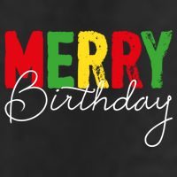 Merry Birthday Born On Christmas Day Cool Gift Beanie