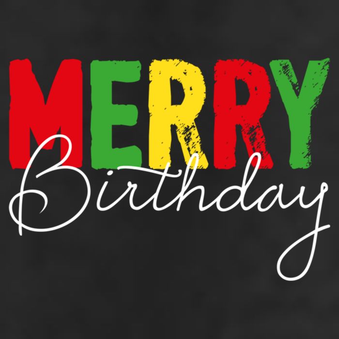 Merry Birthday Born On Christmas Day Cool Gift Beanie