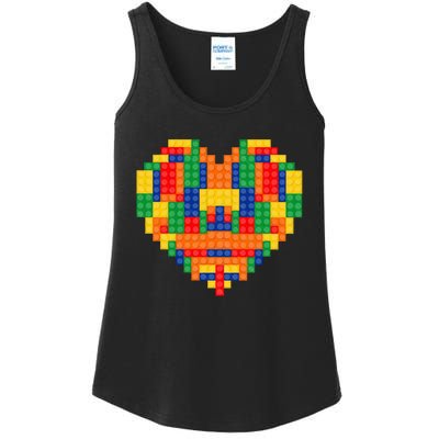 Master Builder Block Brick Building Heart Valentines Day Ladies Essential Tank