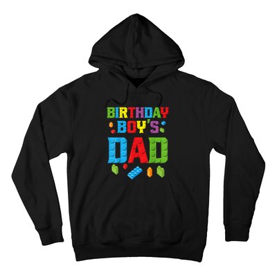 Master Builder Birthday Boy's Dad Building Bricks Blocks Men Hoodie