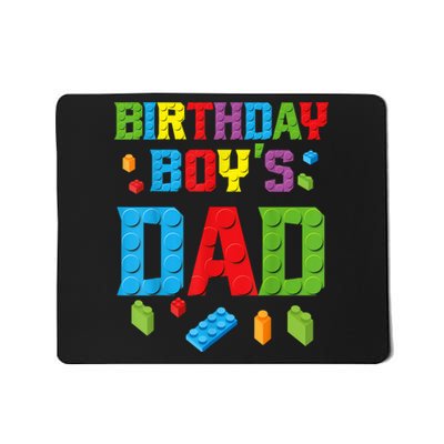 Master Builder Birthday Boy's Dad Building Bricks Blocks Men Mousepad