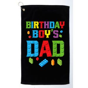 Master Builder Birthday Boy's Dad Building Bricks Blocks Men Platinum Collection Golf Towel