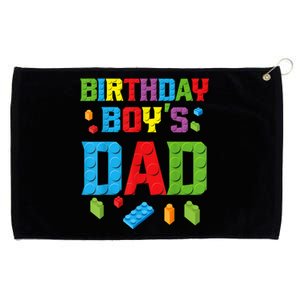 Master Builder Birthday Boy's Dad Building Bricks Blocks Men Grommeted Golf Towel