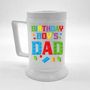 Master Builder Birthday Boy's Dad Building Bricks Blocks Men Beer Stein