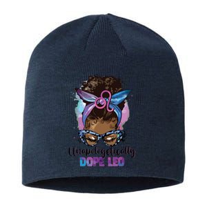 Messy Bun Black Women Unapologetically Dope Leo Apparel Sustainable Beanie