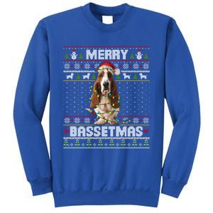 Merry Bassetmas Basset Hound Ugly Christmas Sweater Dog Dad Gift Sweatshirt