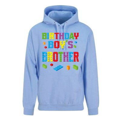 Master Builder Birthday Boy's Brother Building Bricks Blocks Unisex Surf Hoodie