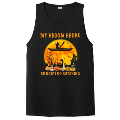 My Broom Broke So Now I Go Kayaking Halloween Kayak PosiCharge Competitor Tank