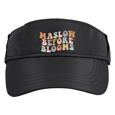 Maslow Before Blooms Special Education Sped School Psych Gift Adult Drive Performance Visor