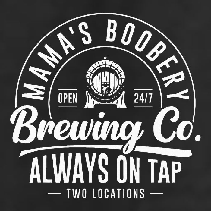 MamaS Boobery Brewing Co New Mom Breastfeeding Funny 7 Panel Mesh Trucker Snapback Hat