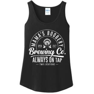 MamaS Boobery Brewing Co New Mom Breastfeeding Funny Ladies Essential Tank