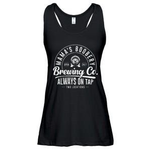 MamaS Boobery Brewing Co New Mom Breastfeeding Funny Ladies Essential Flowy Tank