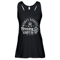 MamaS Boobery Brewing Co New Mom Breastfeeding Funny Ladies Essential Flowy Tank