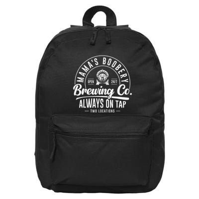 MamaS Boobery Brewing Co New Mom Breastfeeding Funny 16 in Basic Backpack