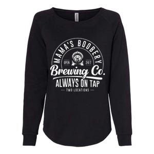 MamaS Boobery Brewing Co New Mom Breastfeeding Funny Womens California Wash Sweatshirt